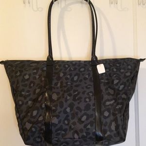 Classic Leopard-Print Tote Sz Large